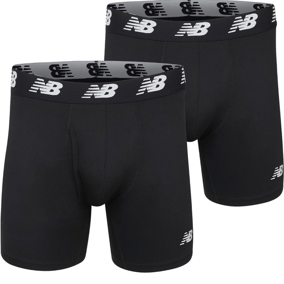 NB Men's👨🏻Standard Premium Performance9"Boxer Brief Underwear(2 Pack)Sz Small - Picture 2 of 5